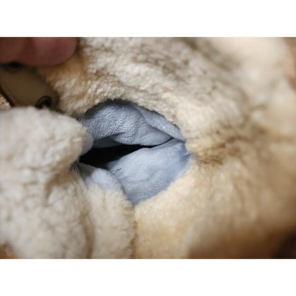 Sperry Top Sider Women's Brown Leather Lace Up Fold Down Fur Boots Size 7 M - Picture 9 of 12